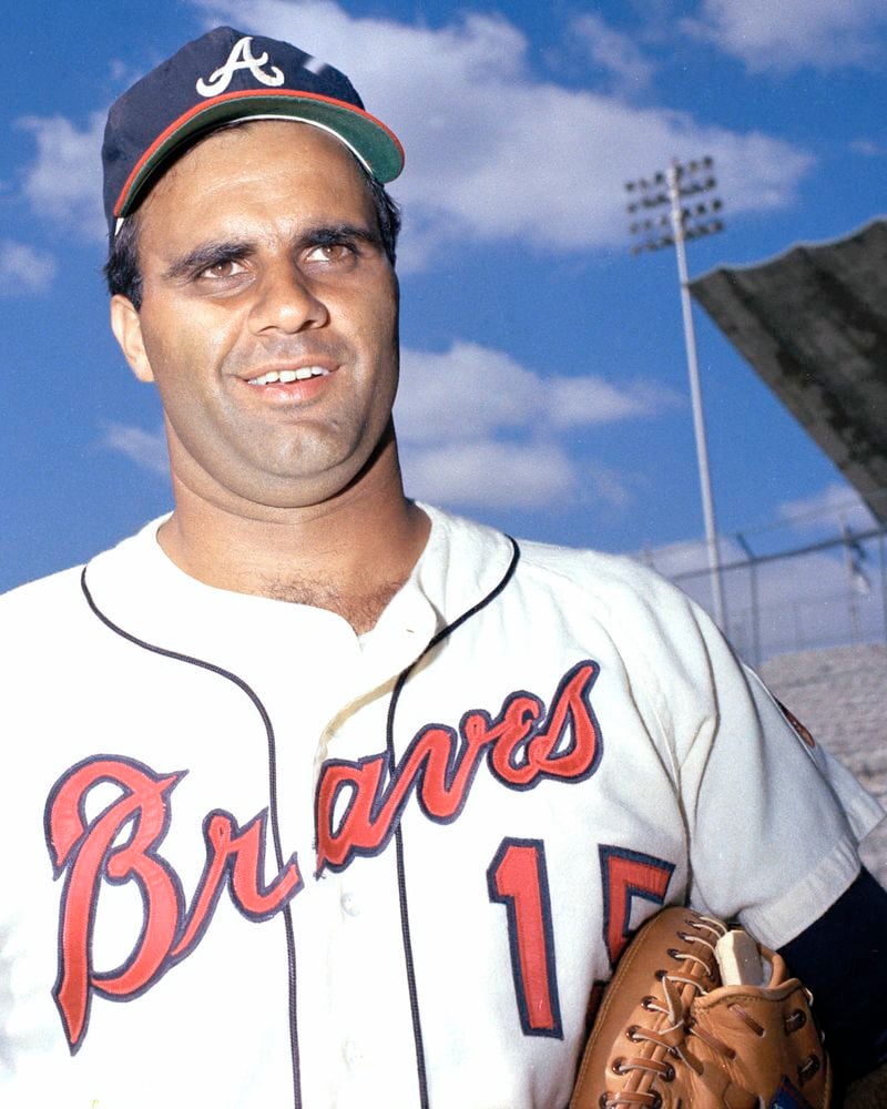 Atlanta Braves' catcher Joe Torre is seen, March 1967.  (AP)