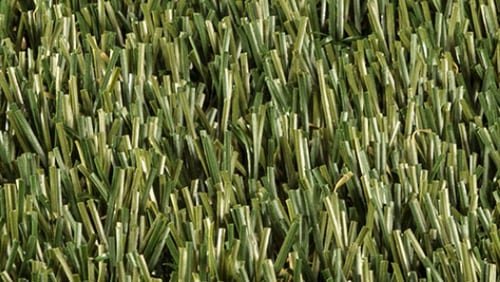 Here's a close-up look at that K9 Deluxe synthetic turf from Smyrna's ProGreen.
