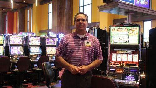 Harrah’s Cherokee Valley River Casino & Hotel general manager Lumpy Lambert stands on the casino floor. MELISSA RUGGIERI / MRUGGIERI@AJC.COM