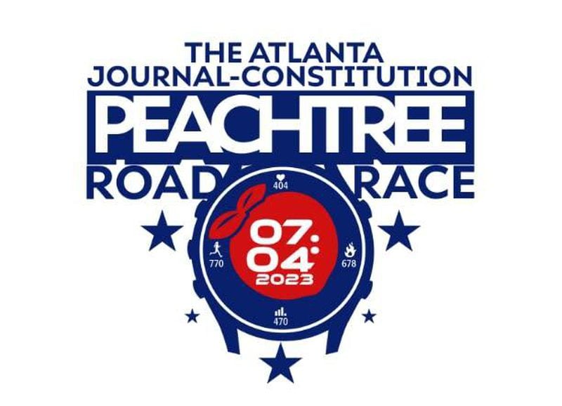 Maurice Garland's 2023 AJC Peachtree Road Race t-shirt design submission. Garland says he's proud the design made it to the final round of voting.