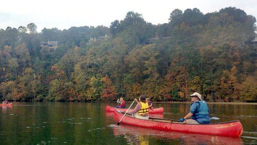 Fall canoe trips offered by the Chattahoochee Nature Center in Roswell are a great way to see the color changes and an opportunity to slow down.