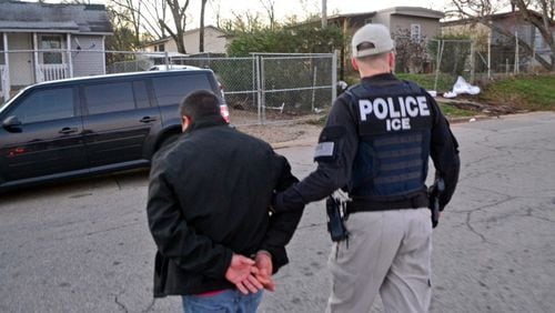 Federal immigration authorities arrested hundreds of unauthorized immigrants across the country this week — including about 30 in the Atlanta area — as part what they are calling “targeted enforcement operations.” BRYAN COX/U.S. Immigration and Customs Enforcement.