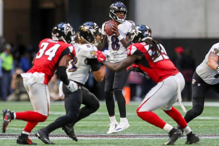 Photos: Falcons take on Ravens