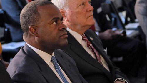 Atlanta Mayor Kasim Reed (left) and Gov. Nathan Deal are scheduled to make a jobs announcement. BOB ANDRES /BANDRES@AJC.COM