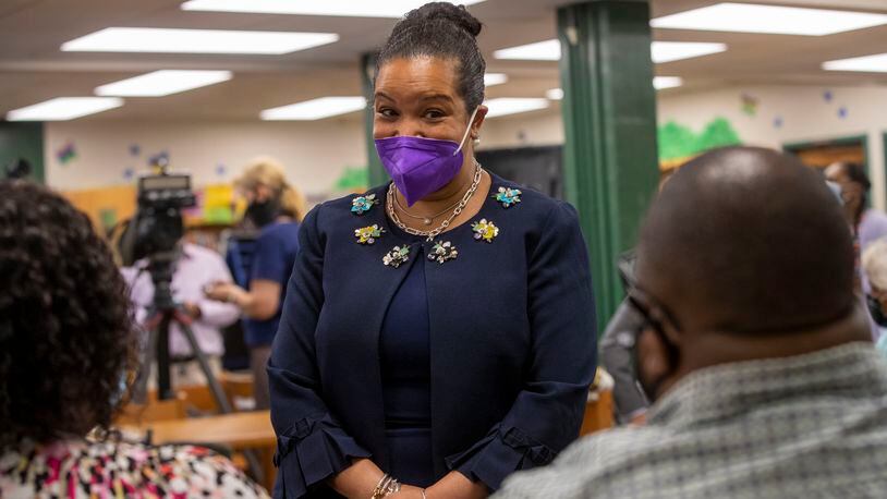 DeKalb County School District Superintendent Cheryl Watson-Harris will lead a medical roundtable health professionals to discuss COVID-19. (Alyssa Pointer/Atlanta Journal Constitution)