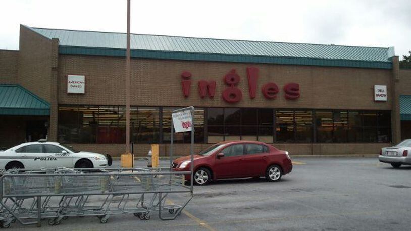 Ingles grocery store where the suspect was found hiding in a freezer.