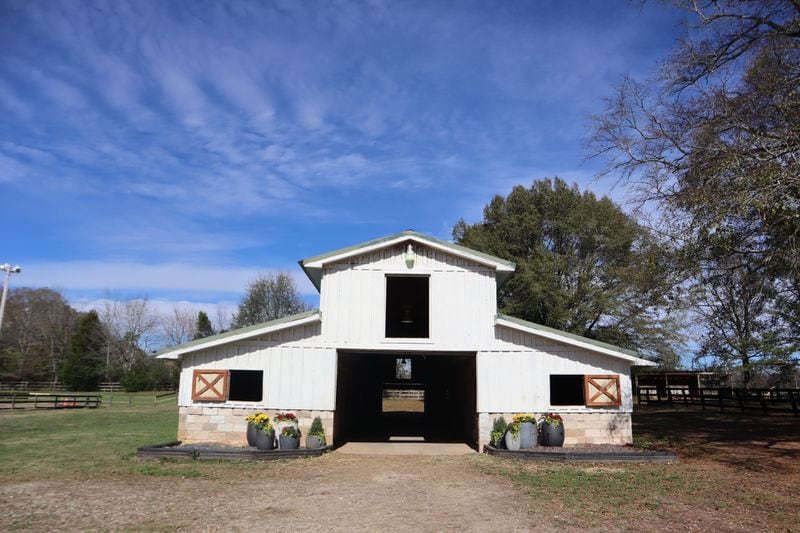 The 12-stable barn at Zorro's Crossing Horse Sanctuary is home to rescued and abused racehorses. Photo courtesy of Zorro's Crossing