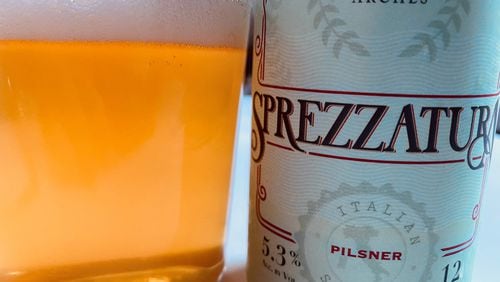 Sprezzatura is the new unfiltered Italian-style Pilsner from Arches Brewing in Hapeville. 
Bob Townsend for the Atlanta Journal-Constitution.