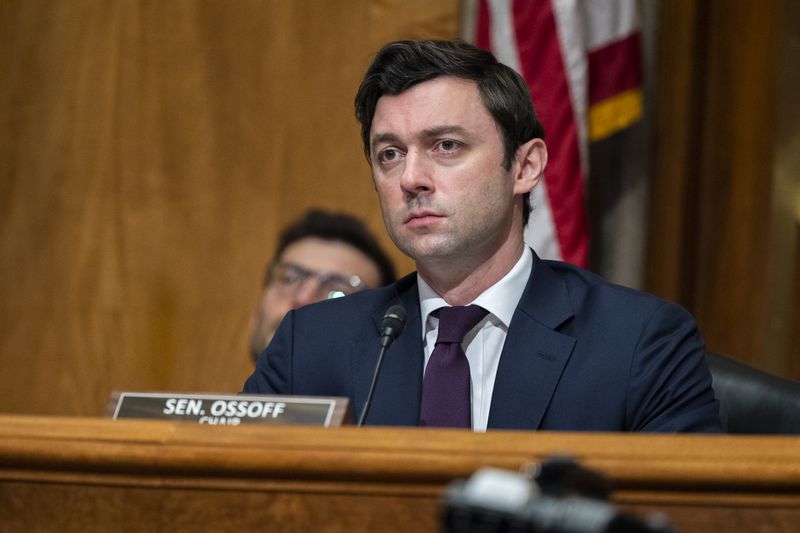 U.S. Sen. Jon Ossoff, D-Ga., held a hearing on the alleged negligence of a Georgia state agency. (Nathan Posner for the Atlanta Journal Constitution)