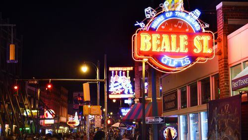 The almost 2-mile stretch of Beale Street in Memphis is home to restaurants, bars and music venues that celebrate the city’s roots to blues and rock ‘n’ roll. CONTRIBUTED BY TENNESSEE DEPARTMENT OF TOURISM DEVELOPMENT
