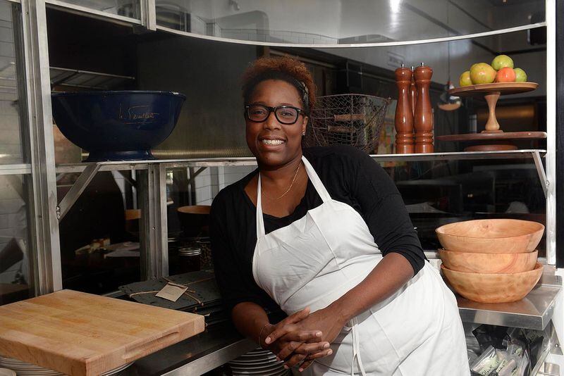 Mashama Bailey, executive chef and partner of The Grey Restaurant. Born and raised in New York, Bailey has roots in Waynesboro, where she spent many of her childhood summers with her maternal grandmother.