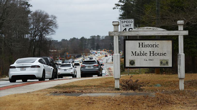021722 Mableton: Traffic passes by the historic Mable House on Floyd Road on Thursday, Feb. 17, 2022, in Mableton.   “Curtis Compton / Curtis.Compton@ajc.com”`