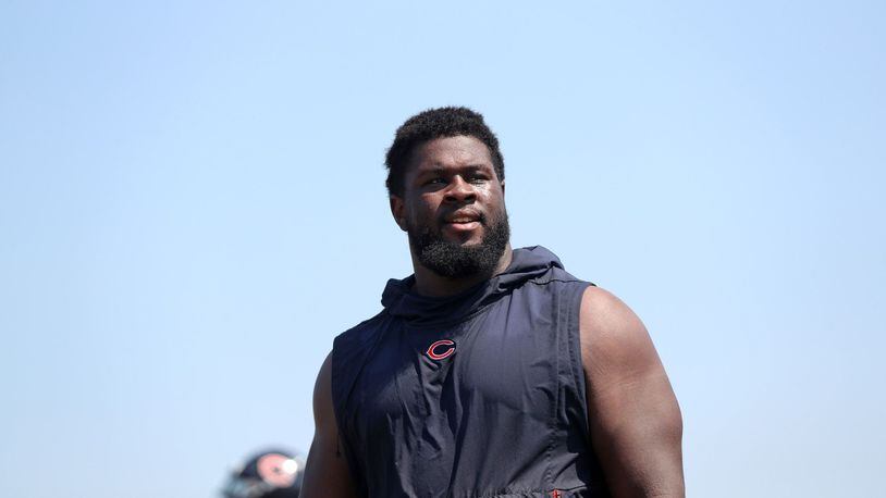 Nose tackle Eddie Goldman, who’s 6-foot-3 and 325 pounds, agreed to a one-year deal with the Falcons. (Brian Cassella/Chicago Tribune/TNS)