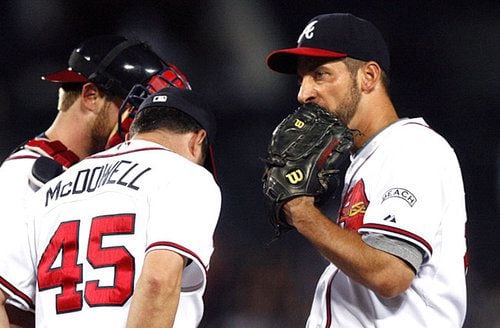 Tough day at the Ted for Smoltz, Braves