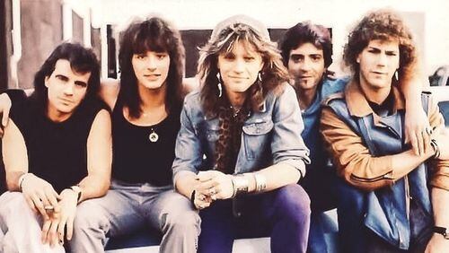 The original Bon Jovi lineup, back in the days when induction into the Rock Hall was a distant dream.