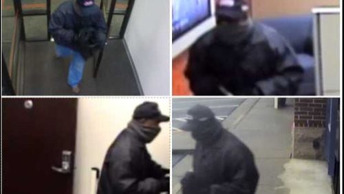 The FBI says this armed man robbed a PNC bank in Sandy Springs on Feb. 6, 2019.