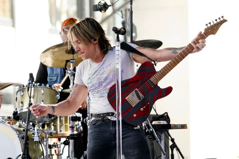 Keith Urban performs on NBC's Today show at Rockefeller Plaza on Thursday, June 30, 2022, in New York. (Photo by Charles Sykes/Invision/AP)