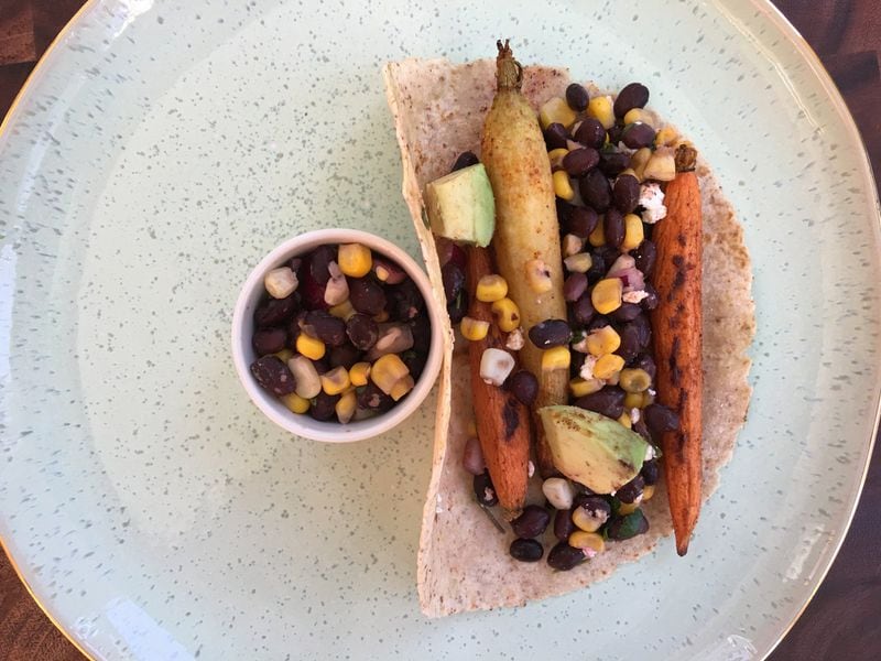 Black bean salsa can make roasted carrots an even more appealing option for tacos. CONTRIBUTED BY KELLIE HYNES