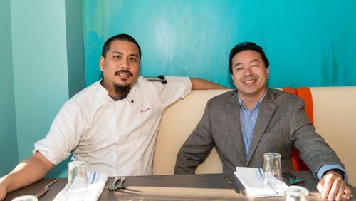 Noona owners chef George Yu (left) and Michael Lo (right).  / Courtesy of Mia Yakel.