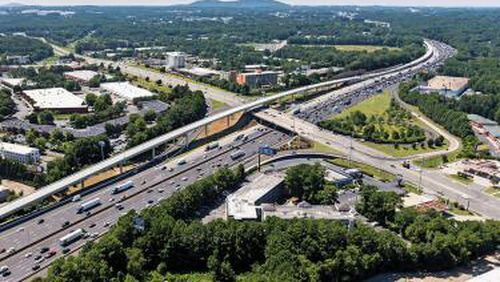 Metro Atlanta’s Northwest Corridor Express Lanes was named the No. 1 project of the year by Roads & Bridges magazine. CONTRIBUTED