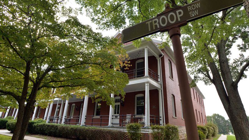 Hodges Hall is one of the historic buildings at Fort McPherson, a former U.S. military base. Credit Hyosub Shin/HSHIN@AJC.COM