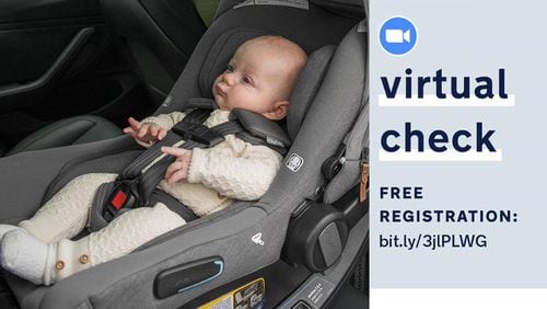The Sandy Springs Police Department is offering free car seat safety inspections and installations and Safe Kids Worldwide will host a virtual seat check Sat., Sept. 25. (Courtesy Safe Kids Worldwide)
