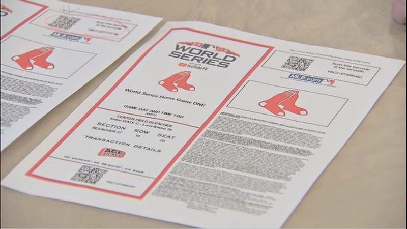 A Boston fan's ticket to Game 2 of the World Series was used by someone who saw it posted to social media.