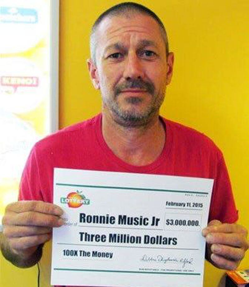 Ronnie Music Jr. is singing a sad song. (Georgia Lottery)