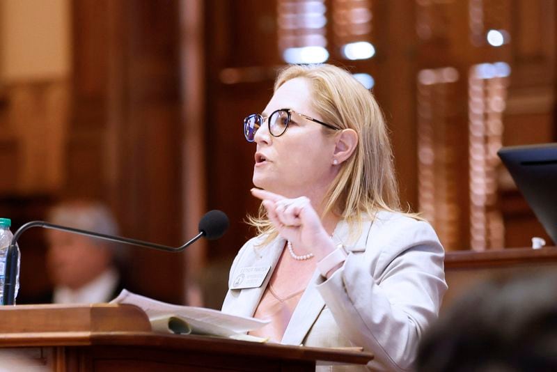 State Rep. Esther Panitch, D-Sandy Springs, was the co-author an antisemitism bill that passed in the House this week. (Miguel Martinez for the AJC)