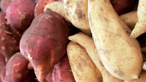 Yam and Sweet Potatoes from Evergreen in Fresno. (Annie Wells/Los Angeles Times/TNS)