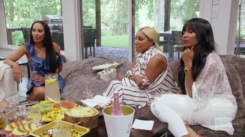 Tanya Sam (left) is introduced in this episode of "RHOA."
