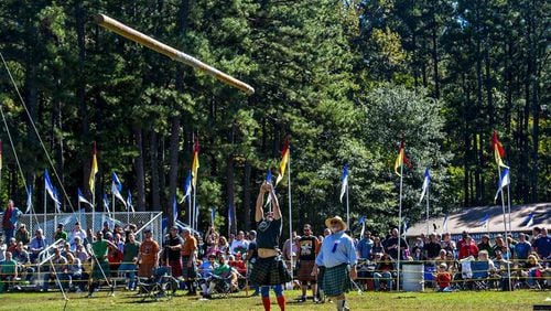 Stone Mountain Park hosts the annual Highland Games celebrating Scottish culture. The games include athletics, dancing, pipes and drums, harping and much more.