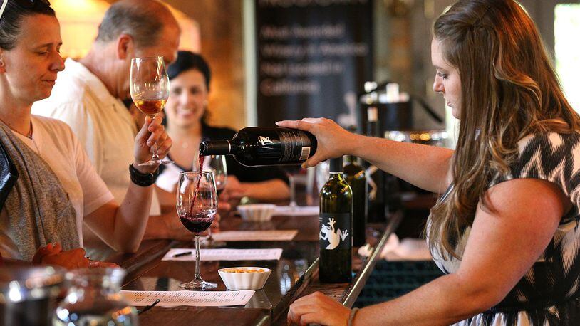 A wine tasting at Frogtown Cellars makes for a nice romantic getaway in Dahlonega. CURTIS COMPTON / CCOMPTON@AJC.COM