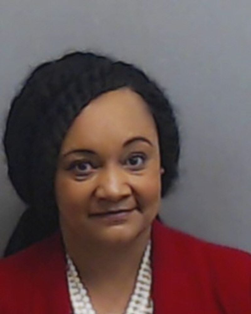 State Sen. Nikema Williams was arrested Tuesday during a protest at the Capitol. Courtesy Fulton County Sheriff's office.