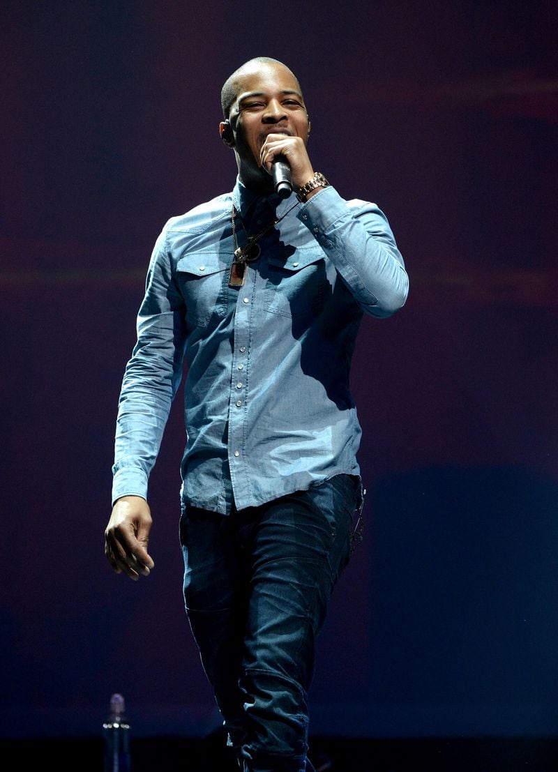 Special guest T.I. (Photo by Kevin Mazur/Getty Images for Philly Mack)