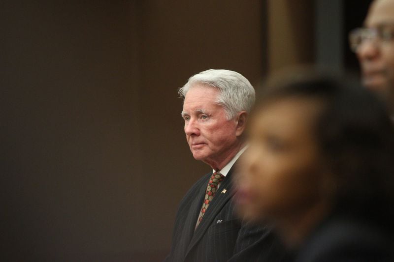 Claud “Tex” McIver is shown during day 5 of the McIver murder trial at the Fulton County Courthouse in Atlanta, Georgia, on Monday, March 19, 2018. (REANN HUBER/REANN.HUBER@AJC.COM)