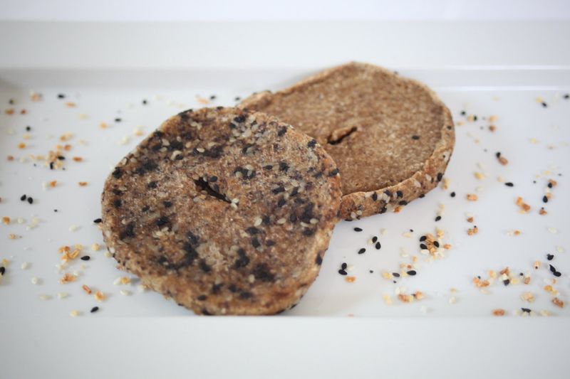 Raw Head Bread’s signature item is its bagel. Sprouted seeds are mixed into a dough and dehydrated to make a sturdy base that can be enjoyed the same as a baked bagel. CONTRIBUTED BY ANA MARIA PARAMO
