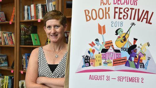 This is Julie Wilson’s first year as executive director of the AJC Decatur Book Festival. Wilson had been programming director, and she’s still managing the programming duties along with her new role. HYOSUB SHIN / HSHIN@AJC.COM