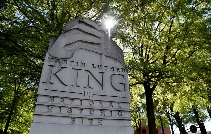 The Martin Luther King Jr. National Historic Site in Atlanta features the home, church and grave of the civil rights activist. AJC FILE PHOTO