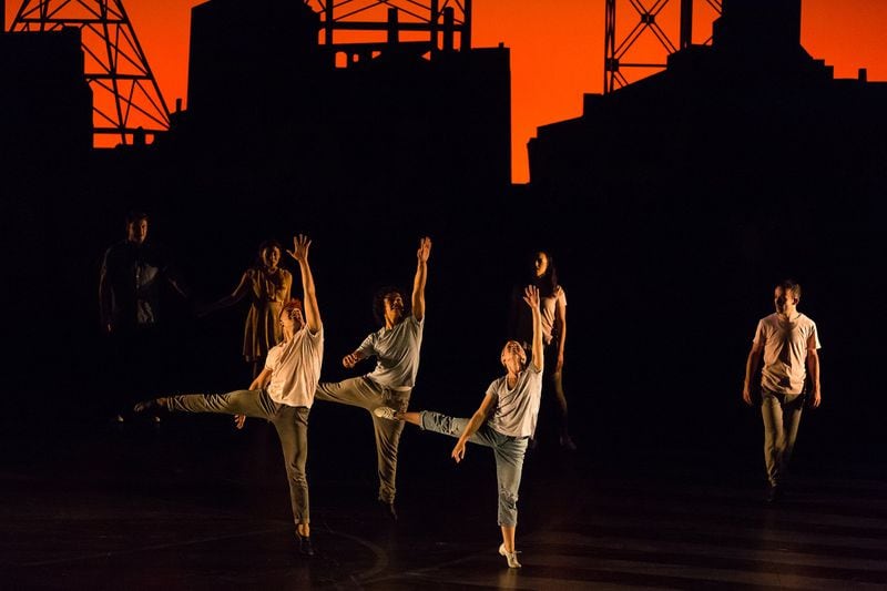 The Atlanta Opera production of “West Side Story” is unusual for the company because much of the story is told through dance. The production revives the original choreography by Jerome Robbins. Contributed by Lynn Lane