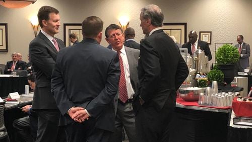 Georgia AD Greg McGarity (third from left).