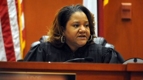 DeKalb County Superior Court Judge Courtney Johnson 2015 when she presided over the corruption trial involving former county CEO Burrell Ellis. (KENT D. JOHNSON/AJC)