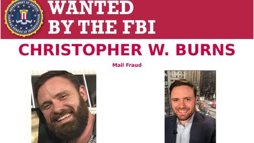 Berkeley Lake resident Christopher Burns has been wanted by the FBI for more than two years