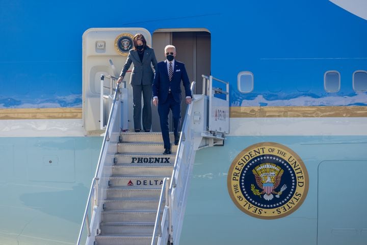 Biden & Harris Air Force One Arrival