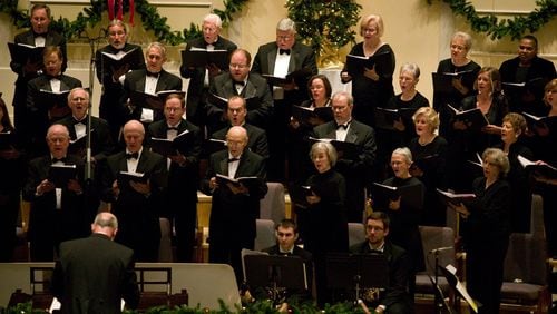 Columnist Lorraine Murray discovered the healing power of singing by rehearsing Christmas songs with the Chancel Choir at the First Baptist Church in Avondale Estates. CONTRIBUTED BY JIM WHATELY