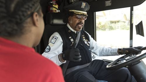 MARTA bus operator Coy Dumas Jr. greets every passenger on his bus route in a neighborhood west of Atlanta. (DAVID BARNES / DAVID.BARNES@AJC.COM)