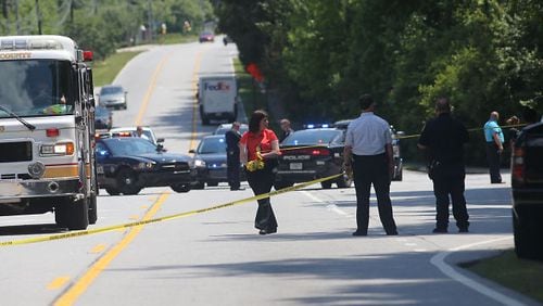 Clayton County police were investigating a fatal shooting on Mon., May 23, 2016. BEN GRAY / BGRAY@AJC.COM