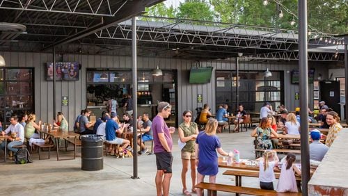 Dr. Scofflaw’s Laboratory and Beer Garden at The Works on the Upper Westside of Atlanta one of 10 breweries that make up the Westside Ale Trail, a self-guided brewery tour expected to launch later this summer. Courtesy of Ryan Fleisher
