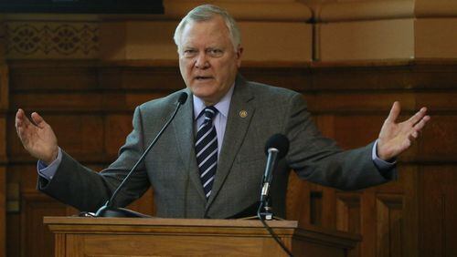 Jan. 17, 2017 - Atlanta - Georgia Governor Nathan Deal made his budget address before the joint appropriations committee as House and Senate budget hearings opened for the 2017 session. BOB ANDRES /BANDRES@AJC.COM