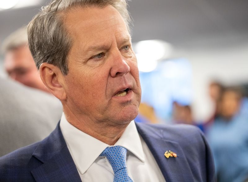 Gov. Brian Kemp's relationship with the Georgia GOP became strained during David Shafer's tenure as state party head. (Jenni Girtman for The Atlanta Journal-Constitution)